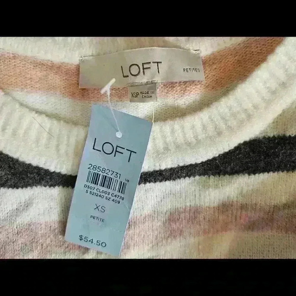 Cozy Striped Sweater from LOFT - Multi-Color Design - Picture 4 of 4